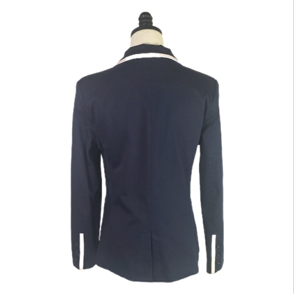 \id. Collection Navy Blue Blazer With white details. Size 10 - Picture 2 of 10